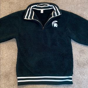Michigan state fuzzy pullover